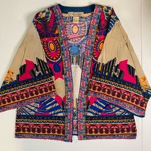 Flying Tomato Vibrant Geometric Open Front Top size Small